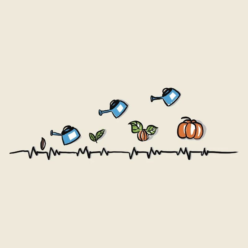 On récolte ce qu’on sème - Garden Doodle Pumpkins