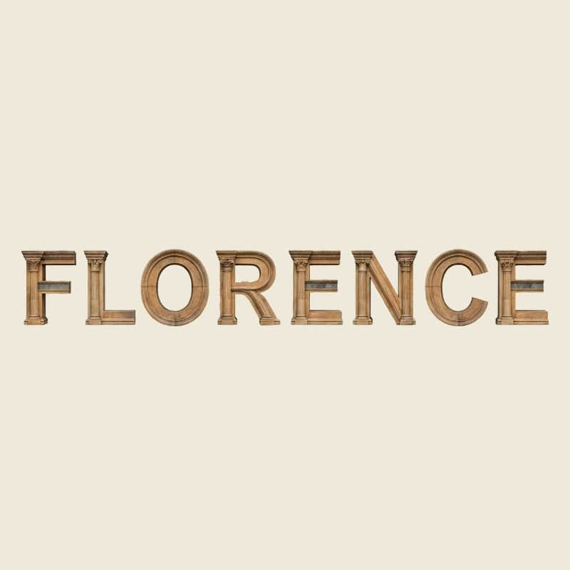 FLORENCE – Typographie de la pierre de la Renaissance
