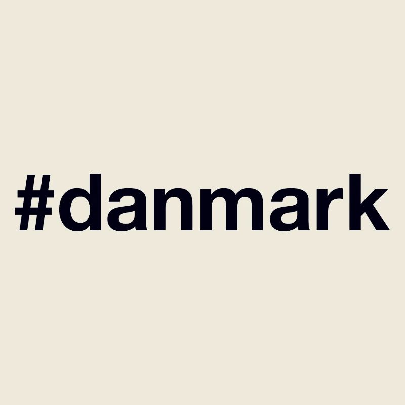 DANMARK Hashtag Dänemark
