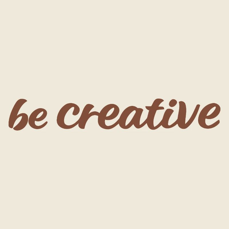 Sei kreativ Script Brown