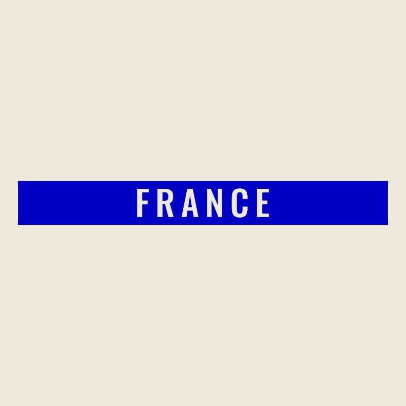 France Rectangle Bleu