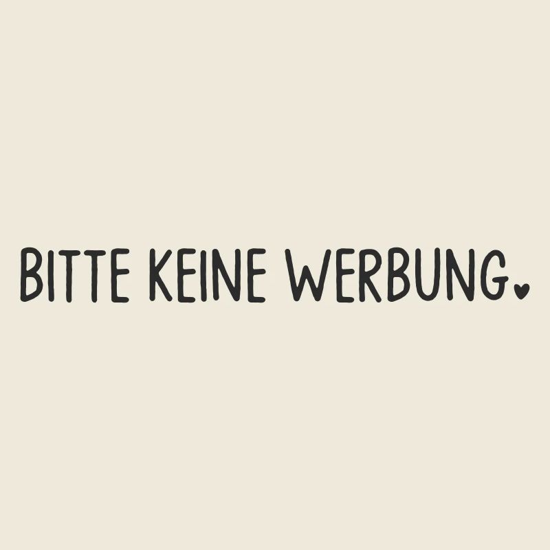 Bitte keine Werbung mit Herz