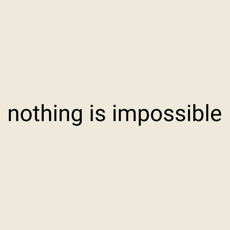 Rien n’est impossible en texte brut
