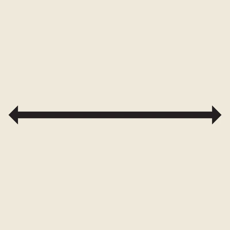 Flèche symbolique à deux pointes