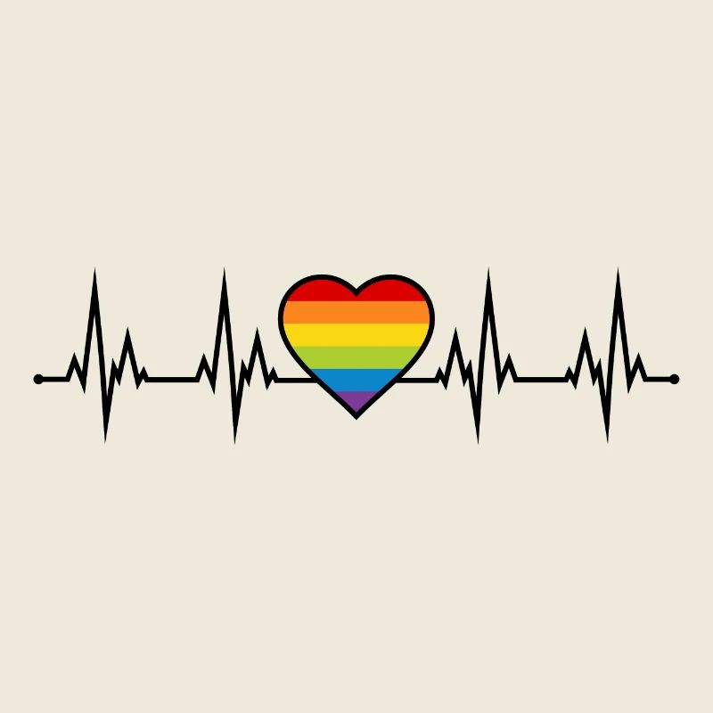 Regenbogen Herzschlag 