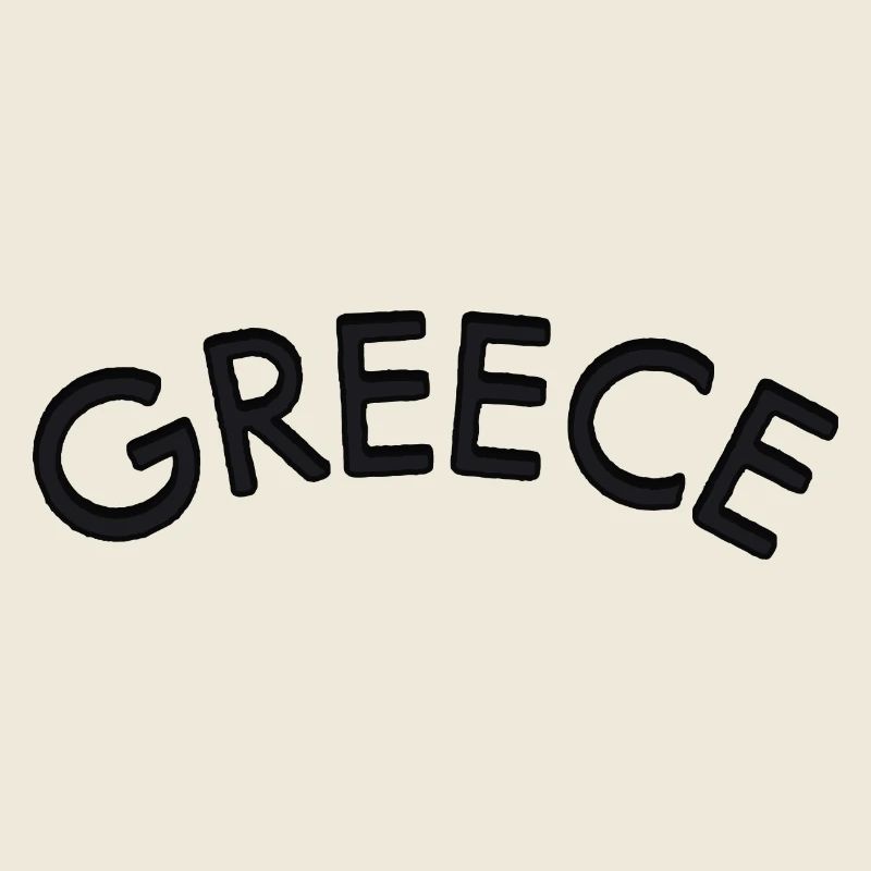 Greece Curve Schriftzug