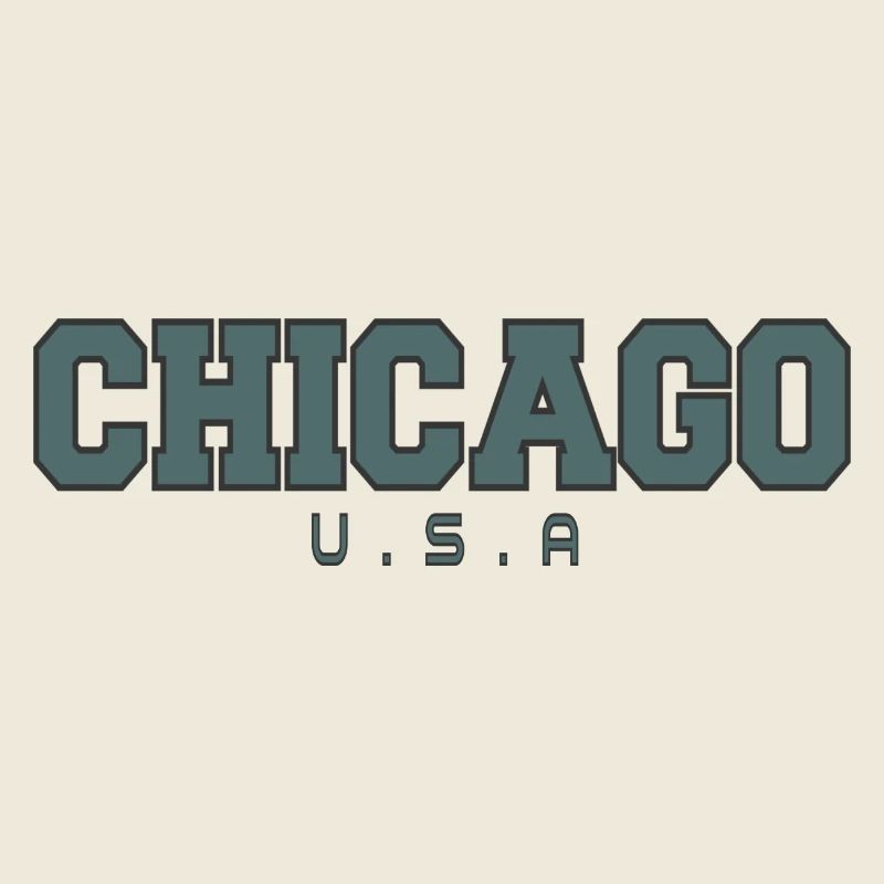 Chicago Varsity Blockschrift
