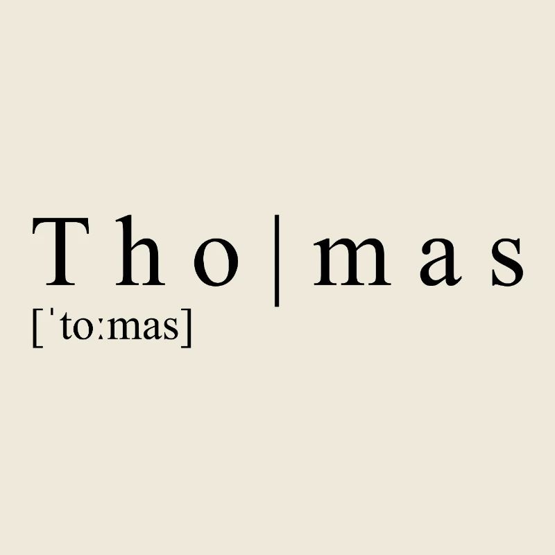 Thomas Definition Typografie