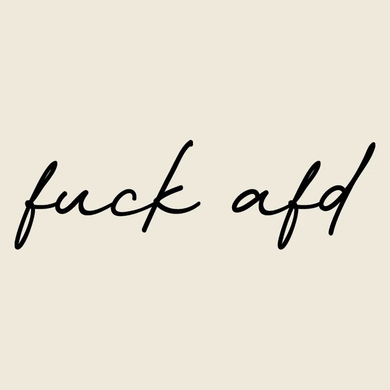 Protest Lettering Against AfD Anti Right