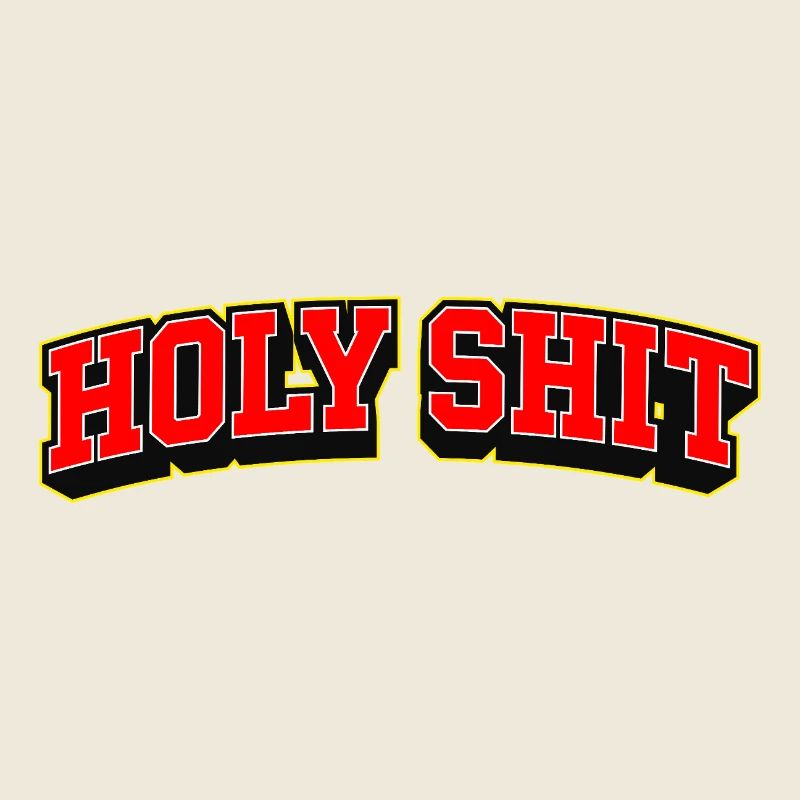 Heilige Scheiße, Sportstil-Text-Logo