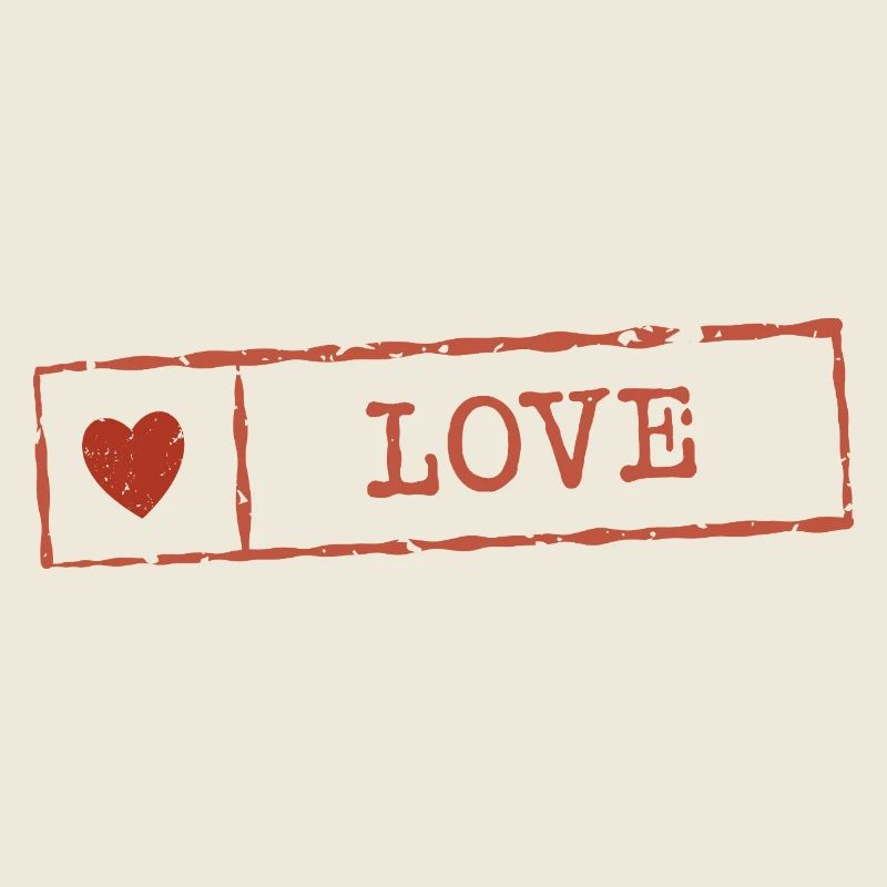 Rustic Heart Love Stamp