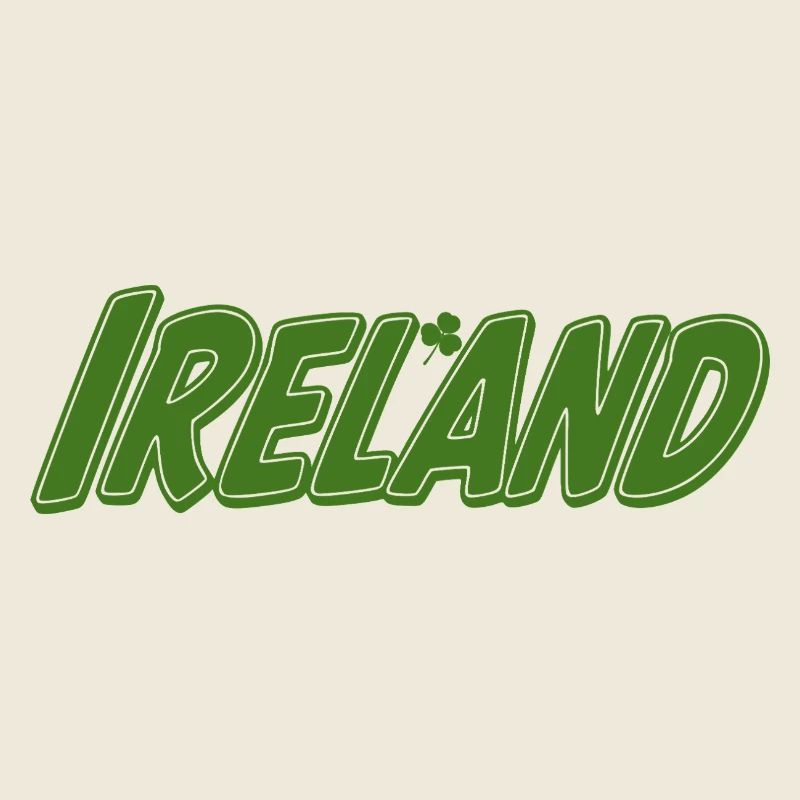 Ireland Green avec trèfle