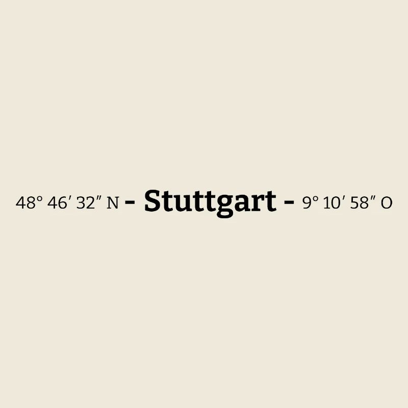 Coordonnées Stuttgart