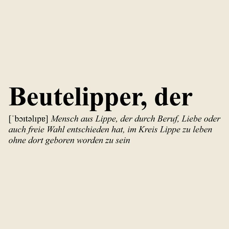Beutelipper - Wörterbuch