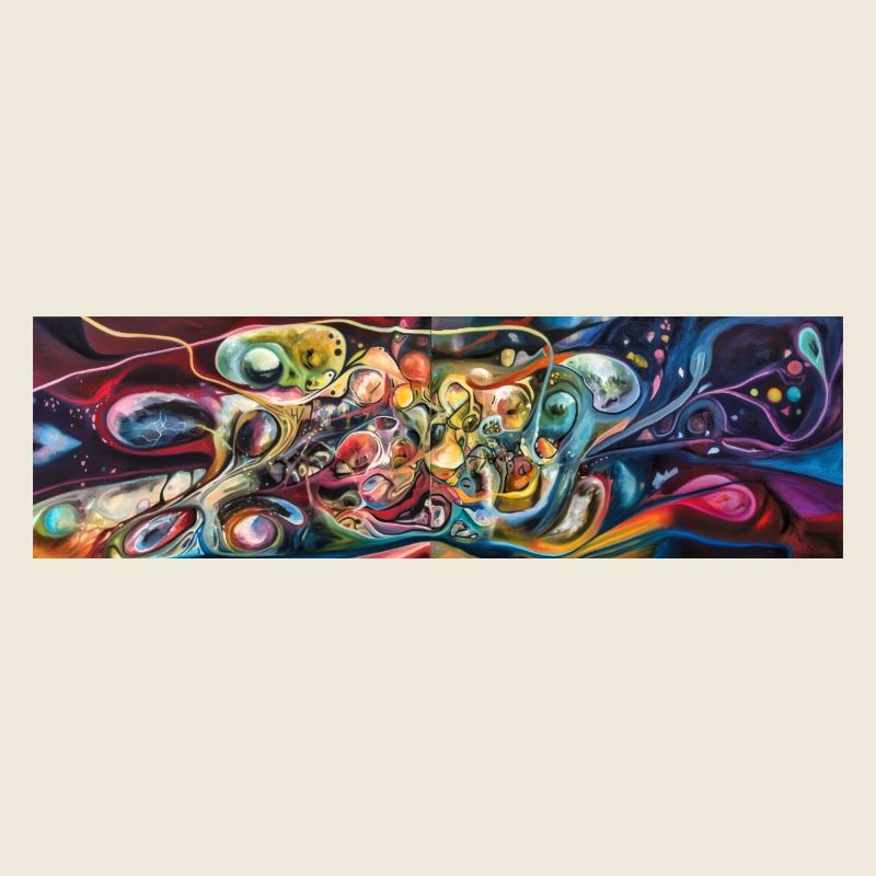 Tourbillon Cosmique Abstrait Nébuleuse