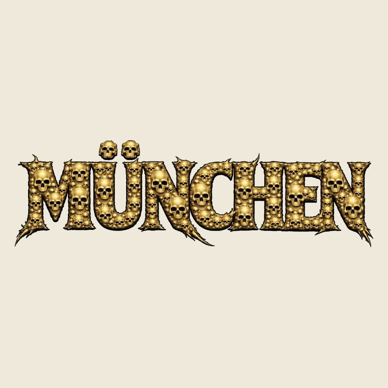 München Gothic Schädel-Logo