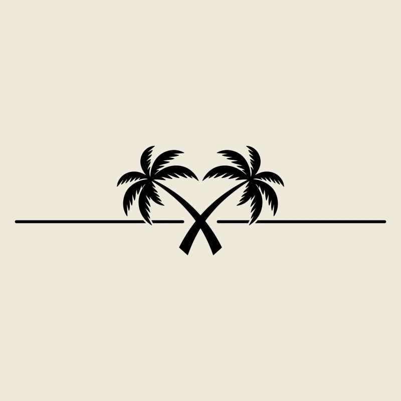Palm Tree Symbol Island