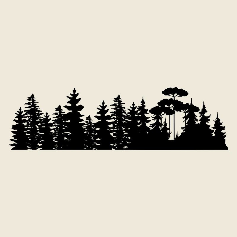 Forest Landscape Silhouettes Design