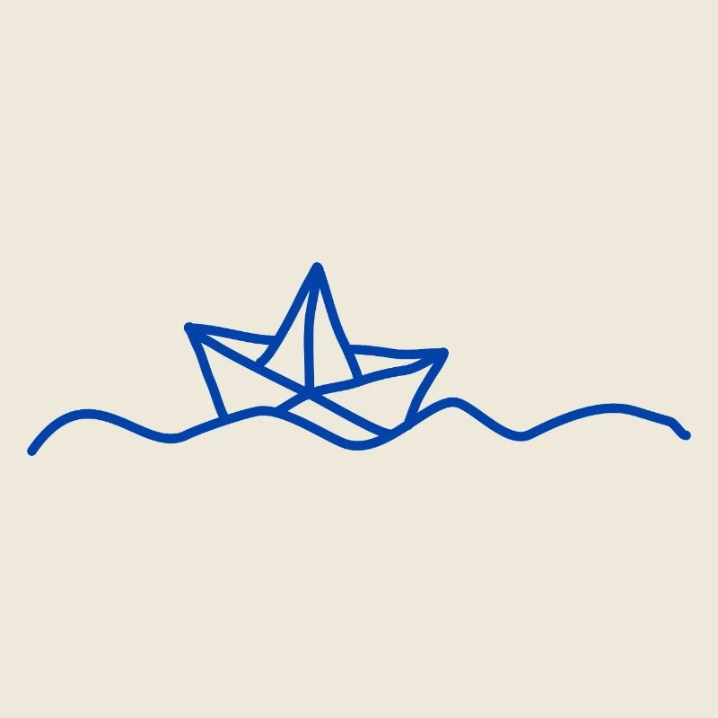 Boot Papierboot Kapitän