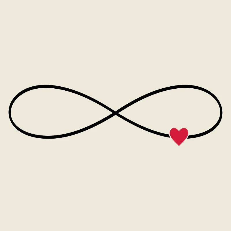 Infinity sign heart infinite love