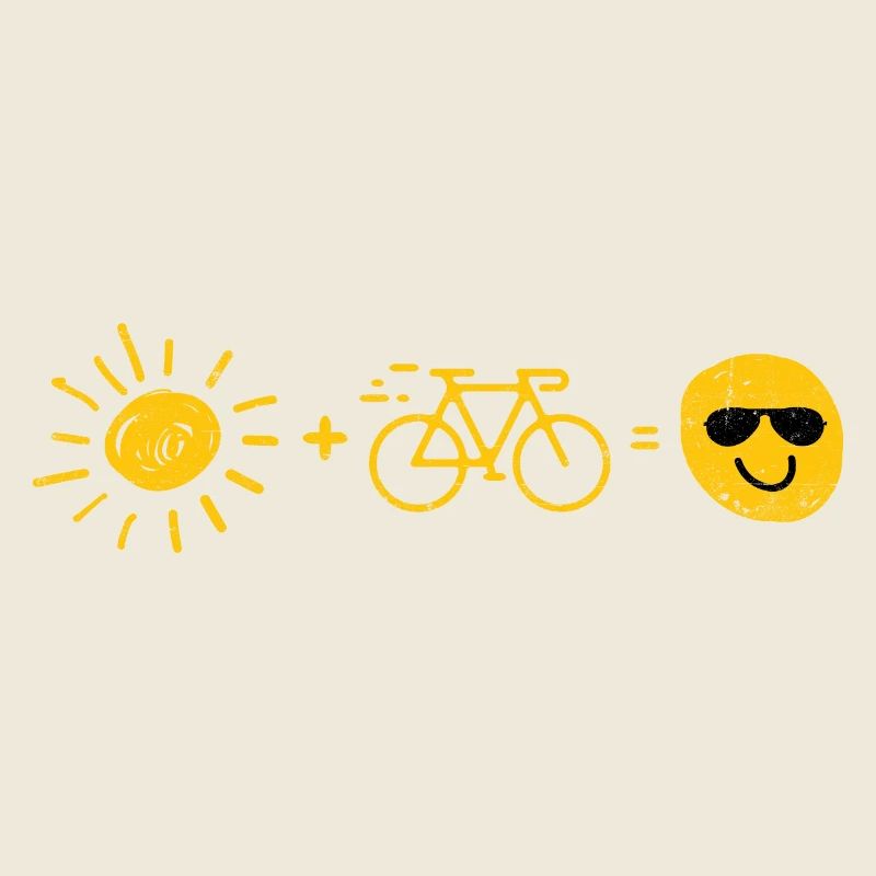 Sun and bicycle