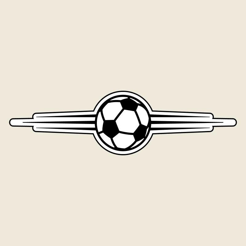 Fussball Symbol Linie