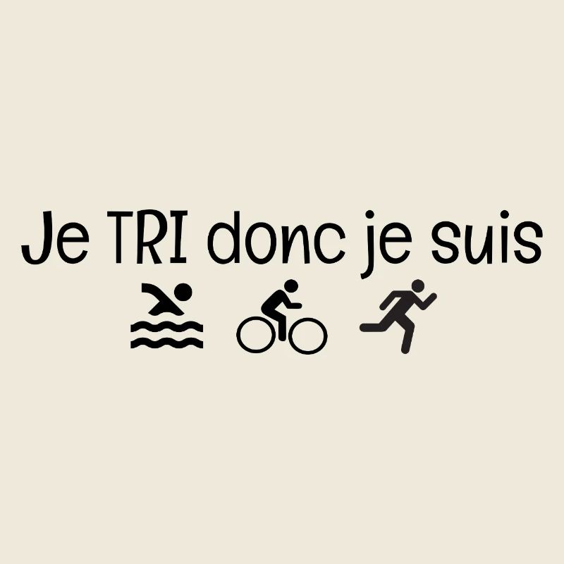Ich SORTIERE, also bin ich. Triathlon-Humorgeschenk
