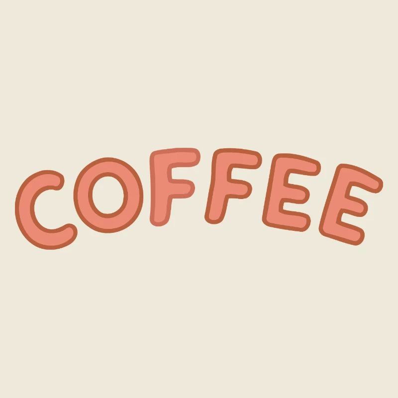 Café typographie en arc