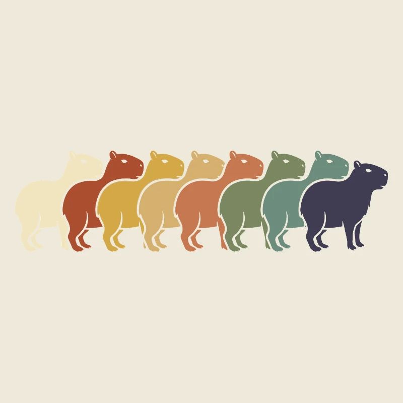 Regenbogen Kamelreihe
