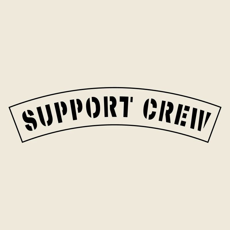 Patch de style équipage de soutien