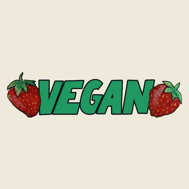 Vegane Erdbeeren Bold Logo