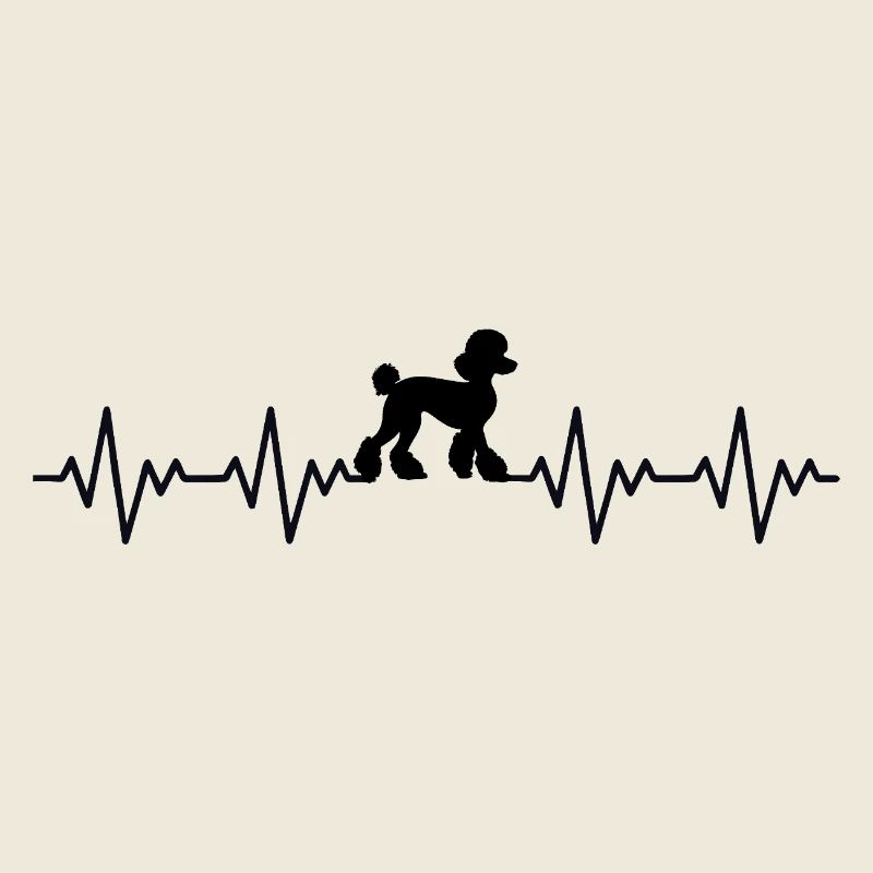 ECG du caniche Battement de cœur