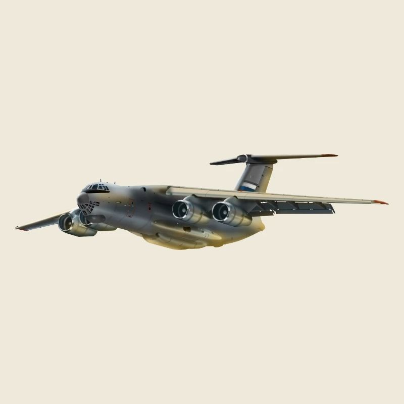 Silhouette d’avion cargo en gris