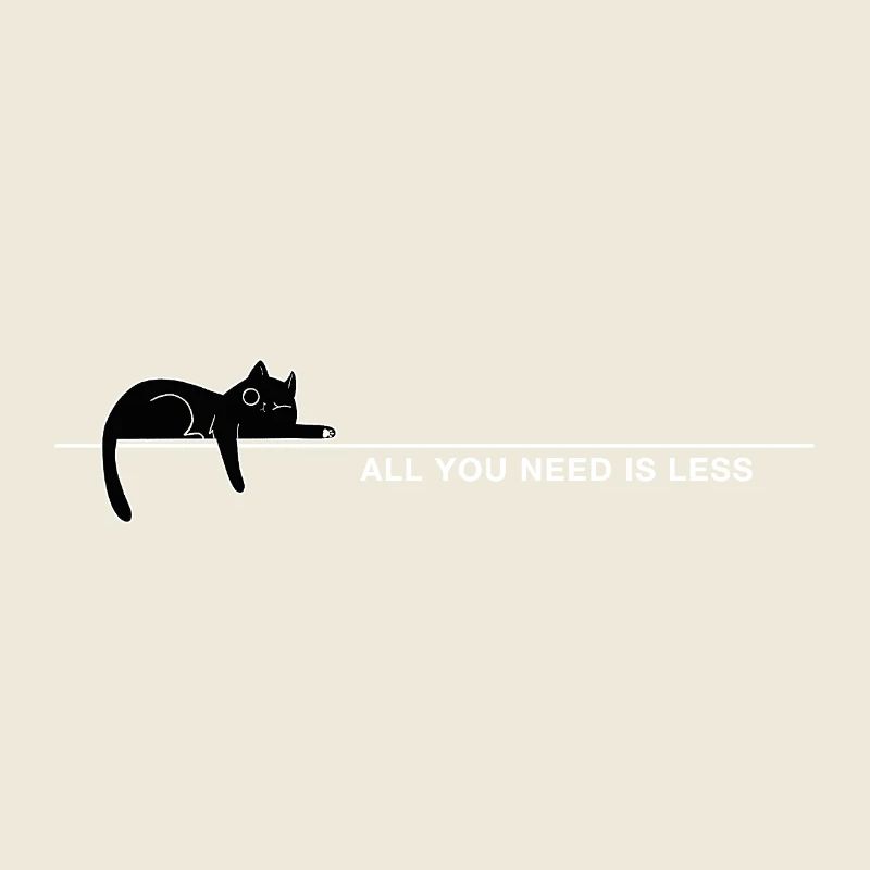 All you need is less – Minimalismus Katze