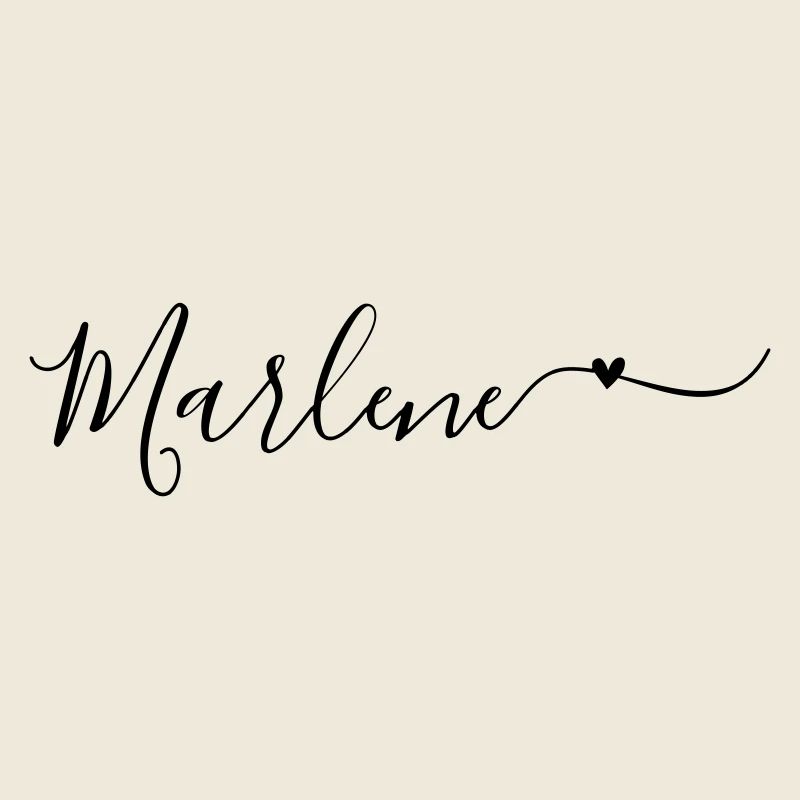 Prénom Marlene Prénom décoratif