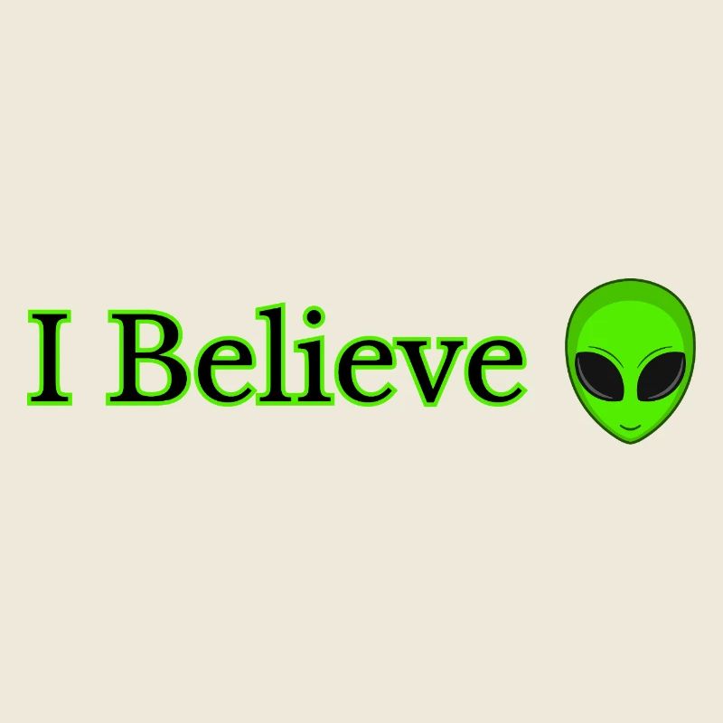 Imprimé I Believe Alien