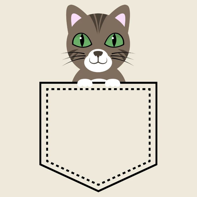 Taschentier chat maquereau brun