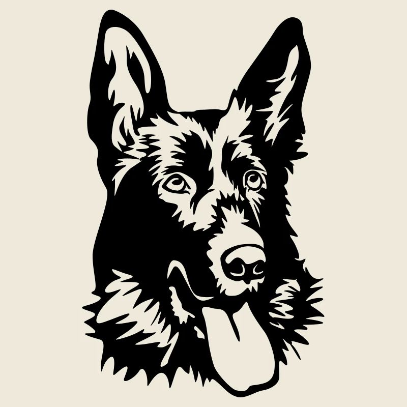 German shepherd head