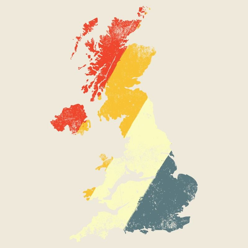 UK Map Prism Gradient
