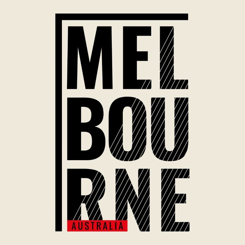 Melbourne Australia Typography Design
