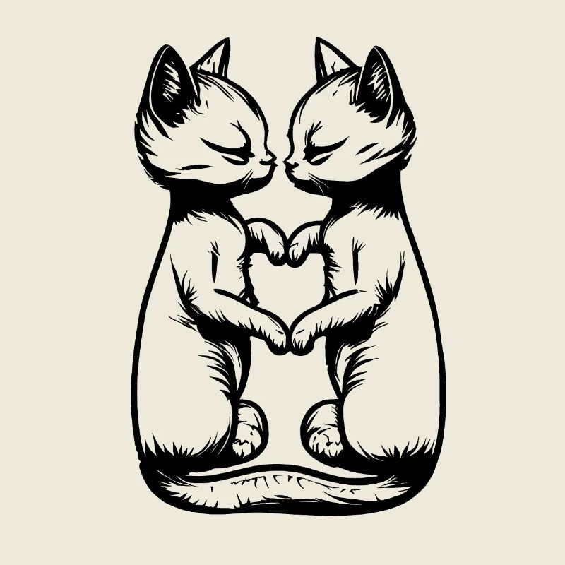 Embrasser les chats