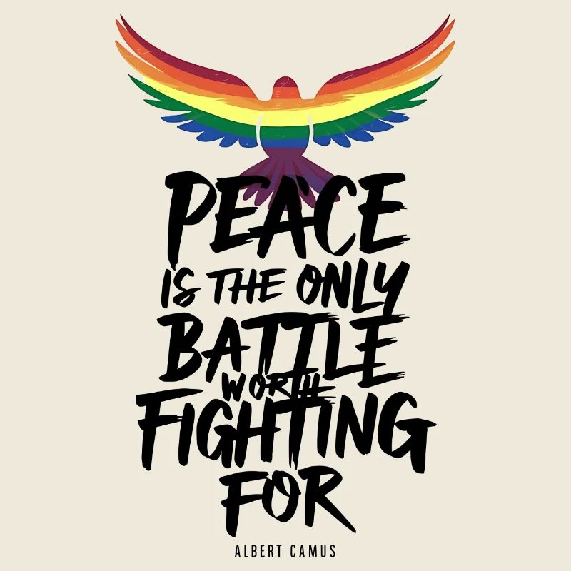 Fiery Rainbow Tongue Flight with Peace Message