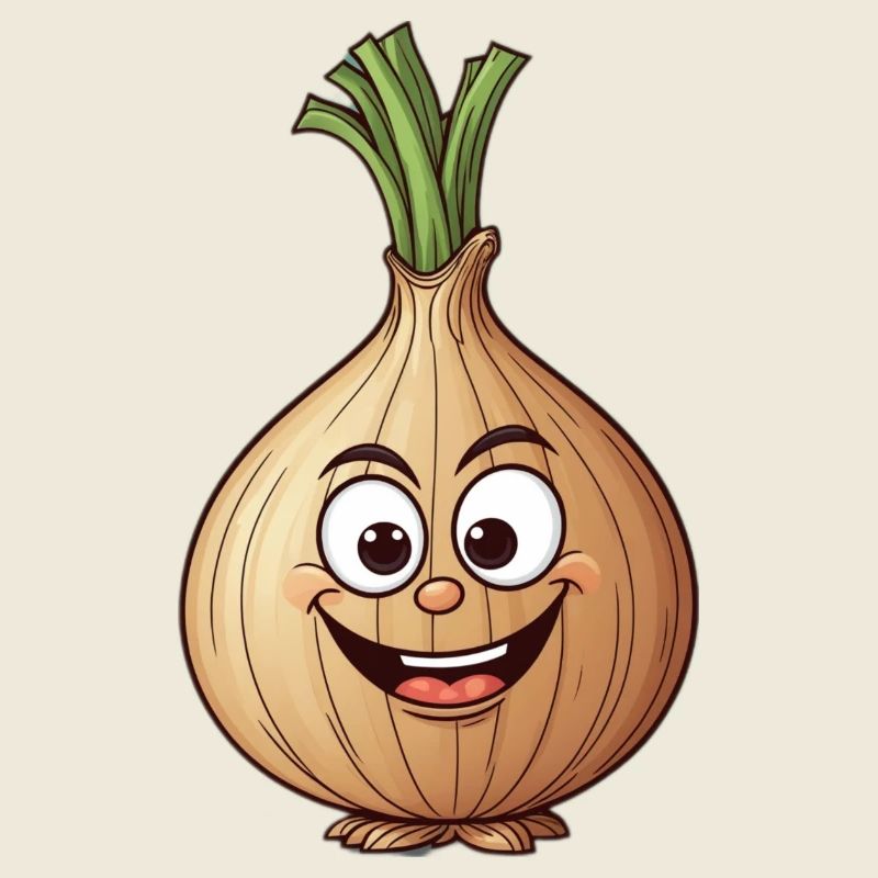 Cartoon onion perfect gift