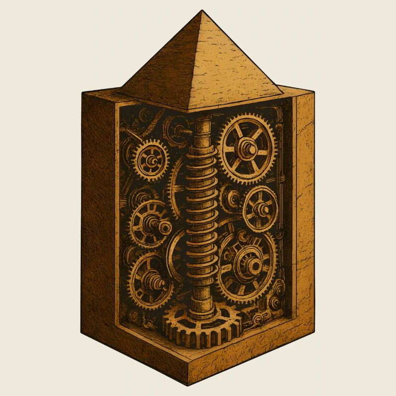 Pyramide von Chephren | Antike Getriebemechanik-Kunst