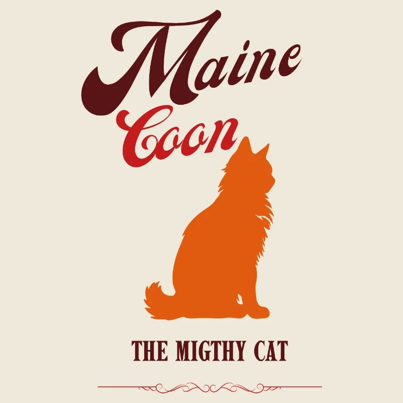 Chat Maine Coon retro caramel