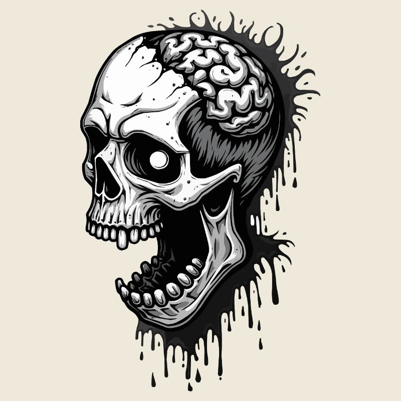 Crâne de zombie