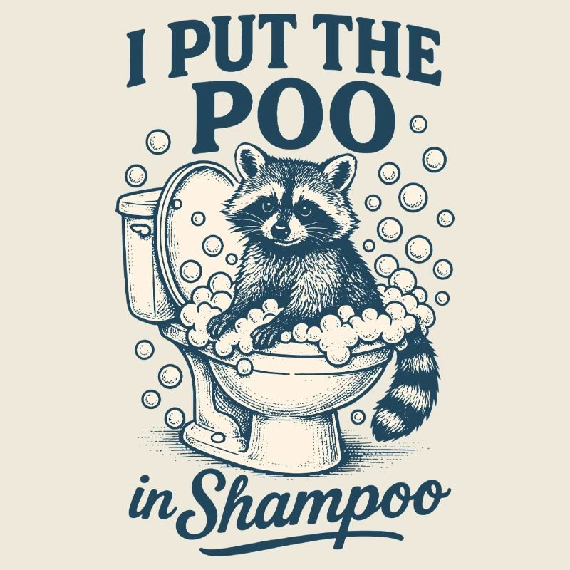 J’ai mis le caca dans le shampooing raton laveur humour meme