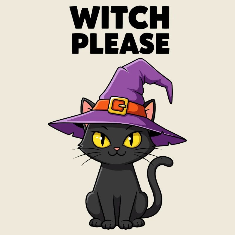 Sorcière chaton de minuit