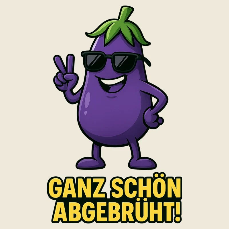 Pretty Hardened - Eggplant Caricature