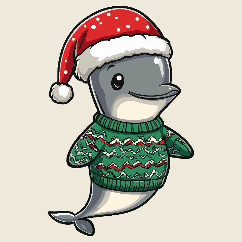 Delfin Weihnachten